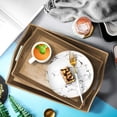 thumbnail image 4 of Juego de 3 Bandejas de Servir Grandes Con Asas - Para Desayuno, Té y Comida - Rectangular Decorativa Anidada, 4 of 9