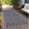thumbnail image 6 of Addison Rugs Chantille Indoor/Outdoor Transitional Floral Navy Washable Runner Rug, 2'3" x 7'6", 6 of 6