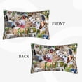 thumbnail image 2 of Uemuo pets and birds Collage Print Throw Pillow Case – Cozy & Soft Cushion Cover, Hypoallergenic Pillow Case for Sleeping, Perfect for Women with Envelope Closure-14"x20", 2 of 6