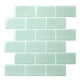 thumbnail image 1 of Etiqueta de azulejo de pared Toystoory Papel tapiz de plástico de ladrillo 3D Autoadhesivo Verde, 1 of 6