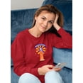 thumbnail image 2 of Happy Assumption Of Banner Sweatshirt Women -Image by Shutterstock, Female Medium, 2 of 4