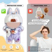 Acrylic storage box,Organizer Box ,Display Case for Collectibles Stackable,Clear Protective Case Compatible with Plush Doll(STANDING+Rectangle)