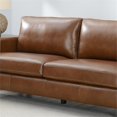 thumbnail image 3 of Zachery Brown Leather Sofa, 3 of 10