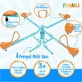 thumbnail image 4 of POWANLI Kids Seesaw Teeter Totter with 400lbs Capacity Spinning Kids Outdoor Playground Equipment, Swiveling 360 Degrees Rotating for Kids 3-10, 4 of 8