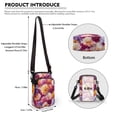 thumbnail image 6 of HELLHERO Women Shoulder Bag Dahlia Pattern 4.33x1.97x7.09 with Zipper Closed Adults for Outdoor Travel Daily Use Leakproof, 6 of 7