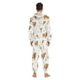 thumbnail image 7 of joogoo Highland Cattle Flower-w2 Unisex Adults Onesies Pajamas Jumpsuits L, 7 of 7