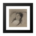 thumbnail image 2 of Eduard Julius Friedrich Bendemann 12x12 Black Modern Framed Museum Art Print Titled - A Girl on Her Deathbed with a Crown of Flowers (1882), 2 of 5