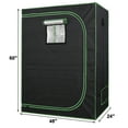thumbnail image 2 of QISHENSHUI Sturdy Durable Box Seed Hydroponics Grow Tent – Features Convenient Window Design, Perfect for Indoor Horticulture and Nurturing Various Plant Types, 48x24x60inch, 2 of 4