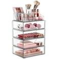 thumbnail image 1 of Organizador de maquillaje Vtopmart transparente de 5 niveles con cajón para tocador, 1 of 6