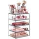 thumbnail image 1 of Organizador de maquillaje Vtopmart transparente de 5 niveles con cajón para tocador, 1 of 6