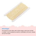 thumbnail image 3 of Uxcell Lace Trim Vintage 0.98" x 10yards Beige Lace Ribbon For Clothes Fabric Wedding Decoration Gift Wrap, 3 of 5