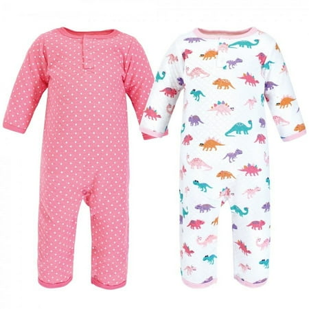 UPC: 0660168190533 | Hudson Baby Infant Girl Premium Quilted Coveralls Cuteasaurus 3-6 Months