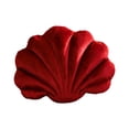 thumbnail image 2 of Soft Velvet Seashell Shaped Throw Pillow - Plush Lint Cushion for Sofa Couch Bed, Decorative Shell Accent Pillow for Living Room Bedroom, Cozy Home Decor Gift, 2 of 6