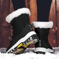 thumbnail image 6 of Snow Boots For Women Winter Waterproof Shoes Thickened Faux Fur Lined Frosty Warm Outdoor Boots(black), 6 of 6