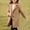 Brown, variant on FSYBOA Girls Wool Bland Coats Size 10-12, Mid Length Warm Single Breasted Long Sleeve Winter Outerwear Pink