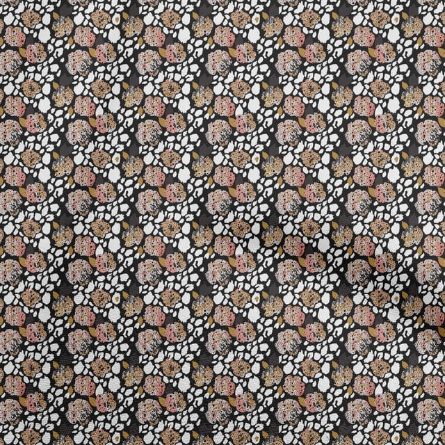 oneOone Velvet Black Fabric Texture Sewing Craft Projects Fabric Prints By Yard 58 Inch Wide