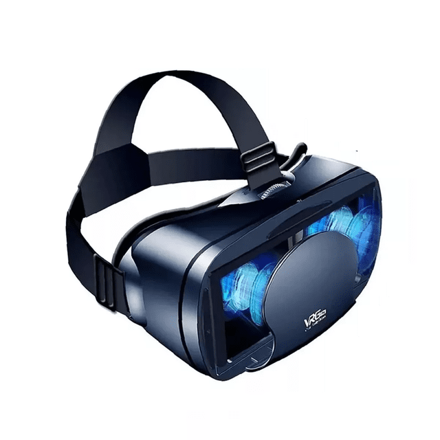 Casco De Realidad Virtual 3d Lentes Vr Con Controladores Azul