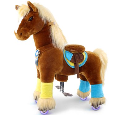Hello Kitty Plush PonyCycle Ride On Unicorn Horse Toys Kids Ride On Horse Plush Rocking Walking Horse With Wheels For Boys And Girls 4 8 Years U406 Hello Kitty Plush Toys