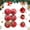 Red, variant on KOYPTL 6PC 3.15In Christmas Ball Ornaments for Tree,Shatterproof Glittering Hanging Bulb Pendants for Christmas Tree Porch Lawn Yard Holiday Garland Fireplace Decorations for Xmas Birthday Home Party