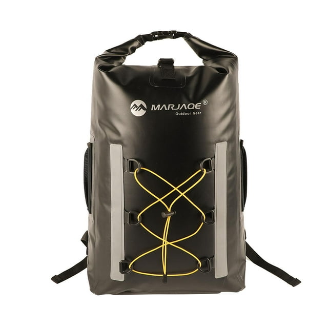 koolsoo Sac Étanche Extérieur 30L Sac de Randonnée Sac à Dos Étanche Pêche Flottant Noir