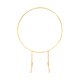 thumbnail image 4 of Marco de arco de boda, marco de soporte de fondo de círculo de boda, kit de arco de globo, soporte resistente para jardín, césped, decoración de boda, Aureato 1m 6 Tubos, 4 of 8