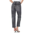 thumbnail image 2 of Earnest Sewn Womens Faded Denim Straight-Leg Ankle Jeans, 2 of 2