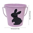 thumbnail image 3 of SCNOR Easter Bunny Candy Bucket, Metal Tin Basket for Ki-ds Easter Egg Hunt, Purple Bunny Easter Gift Basket for Chi-ldren, Reusable Storage Container for Candy & Toys, 3 of 6
