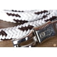 thumbnail image 3 of HILASON Horse Roping Lead Rope Riding Poly White & Black 9 Ft Snaps, 3 of 3