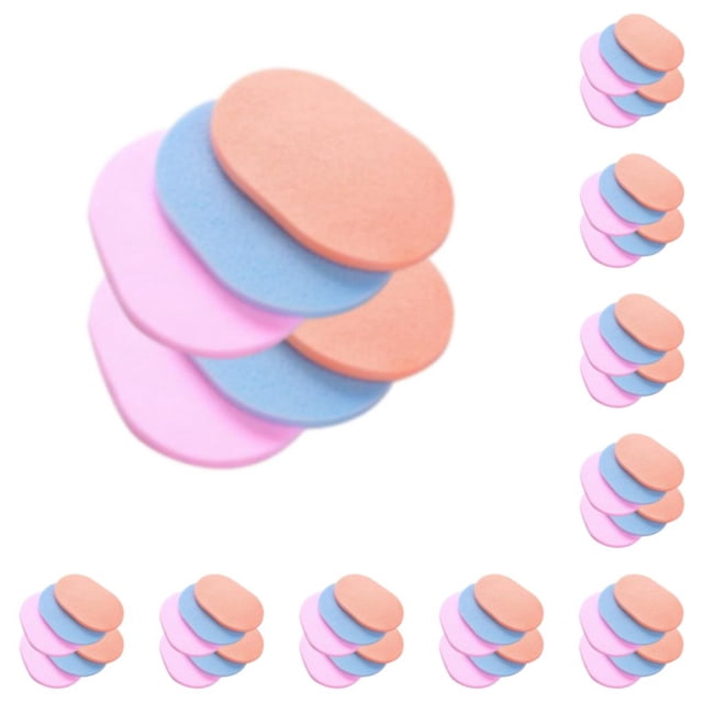 Seitruly 6 unids/set de esponja desmaquillante , adecuada para todo tipo de piel, esponja desmaquilladora fácil de diluir delgado 10Conjunto