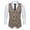 Khaki, variant on SPRING PARK Vintage Men's classic Sleeveless Double-breast Herringbone Twill Waistcoat Gentle Business Vest