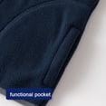 thumbnail image 5 of WIBACKER Polar Fleece Waistcoat for 1-6T Boy Girl Toddler Kid High Collar Winter Vest Jacket, 5 of 8