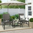 thumbnail image 7 of Iwicker Patio Wicker Square Side Table, 2-Tier Storage Shelf End Table for Outdoor, Brown, 7 of 7