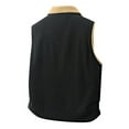 thumbnail image 6 of HOOMEUMY Men's Corduroy Vest Jackets Fall Winter Warm Fleece Lined Zipper Lapel Sleeveless Plus Size Coats Loose Comfy Waistcoat (Black,XXXXL）, 6 of 7