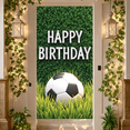 thumbnail image 5 of Green Turf Banner Soccer Ball Football Party Backdrop 3D White Letters Natural Style Sports Theme Background for Soccer Birthday Party Kids Sports Party Outdoor Party Decoration, 5 of 9