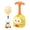 Yellow A1, variant on Animal Air Powered Balloon Car Toy, Air Powered Balloon Car Launcher Set, Easy Manual Balloon Pump, Basic Physics Learning, Party Favors for Kids Ages 3+ Yellow