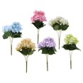 thumbnail image 3 of Flores Artificiales Hechas Hortensias Flores Artificiales para La Decoración de Bricolaje champán Macarena Ramo de flores de seda artificial, 3 of 8