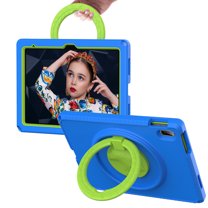 Dteck iPad 10th Generation Case 10.9", Lightweight Child Proof Drop Protection Shockproof Case with Roating Stand Handle Grip for 10.9 Inch iPad 10th Gen,Blue