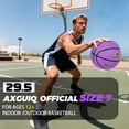 thumbnail image 3 of Baloncesto AXGUIQ de 29,5 pulgadas, tamaño 7, goma morada, para exteriores, 3 of 8