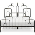 thumbnail image 3 of Elle Decor Astrid Queen Size Bed Black and Brass, 3 of 14