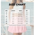 thumbnail image 3 of JWD Skirt for Women Boho High Waisted Ruffled Cute Casual Dressy Mini The Four Seasons Going Out Bloomer Skater Outfit Silver Pink L, 3 of 10
