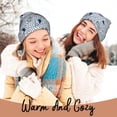 thumbnail image 4 of Lsque Shells And Sand Pattern Knitted Beanie, Unisex Winter Hat, Knit Hat Winter Beanies Thick Fisherman Beanies Cuffed Plain Skull Caps, 4 of 6