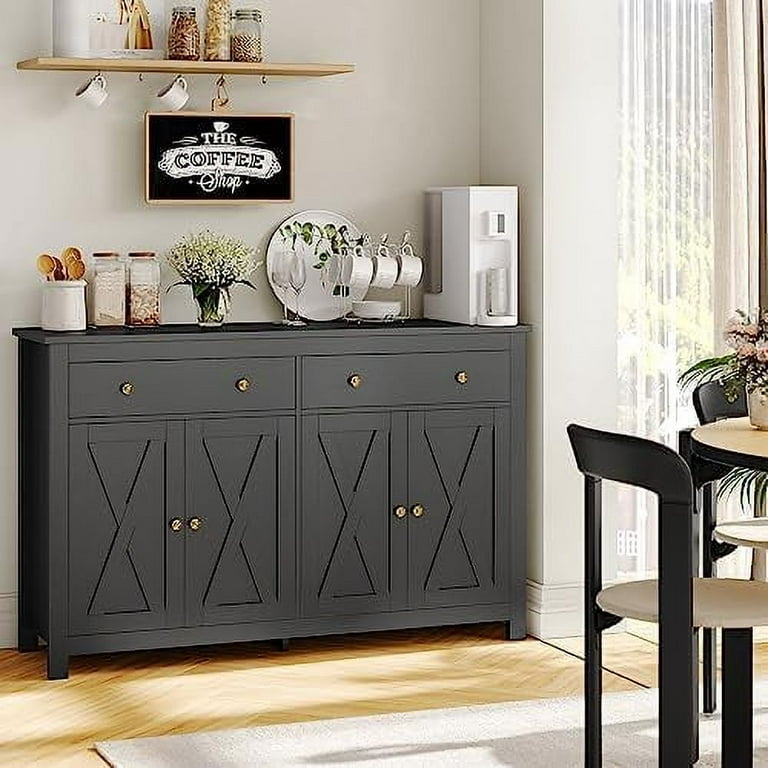 Black dining sale room buffet server