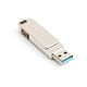 thumbnail image 1 of USB 3.0 Flash Drive Puerto Drive USB C Diseño Giratorio - Plata 16gb Sunnimix Memoria USB, 1 of 8
