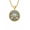 Yellow Gold Tone, variant on Stainless Steel Star of David Menorah Pendant Necklace – SHALOM Jewish Medallion with Colorful Mosaic Design – 60cm Chain – Judaica Religious Jewelry Gift for Men & Women (Yellow Gold Tone)