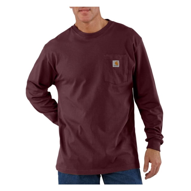 Camiseta Carhartt, holgada, de manga larga, para hombre