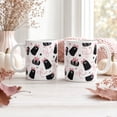 thumbnail image 5 of Cute Halloween Coffee Mug | Pink Ghost Ceramic Coffee Cup for Halloween Decor | Spooky Season Gift for Halloween Lovers | 3.9 X 3.1 in, 5 of 6