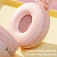 thumbnail image 4 of Over-ear Gaming Headset, Hwkond Bluetooth Headphones Headset Plug In Cable Bluetooth Heavy Bass Intelligent Noise Reduction HIFI Speaker Super Long Life Inductive 0 Delay,Pink, 4 of 7