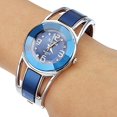 thumbnail image 2 of Relojes de pulsera de cuarzo para mujer con esfera de acero inoxidable de marca de lujo, 2 of 5
