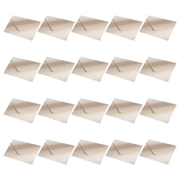 20Pcs Small Paper Envelopes 4x2.76Inch Flipping Envelope For Wedding Invitations Card and Mailing Gifting Card Holders