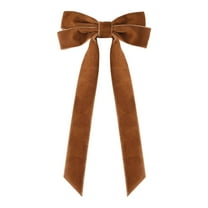 YIKA Velvet Bows For Christmas Tree Decorations Wreath Garland Velvet Bows With Twists Ties Khaki